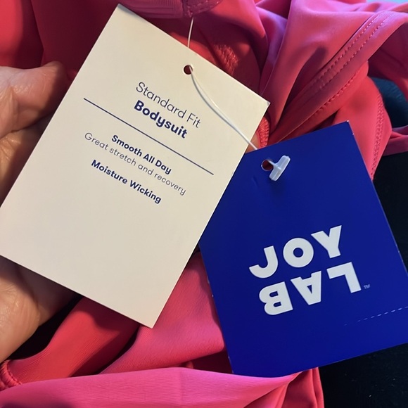 JoyLab Standard Fit Pink Corset Fuchsia Jumpsuit - Picture 4 of 6